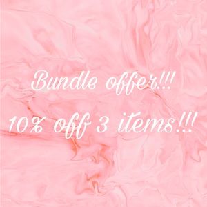 10% off 3 Items!!!
